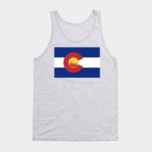 Colorado Flag Rafting Tank Top